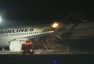 Japan Flight Fire