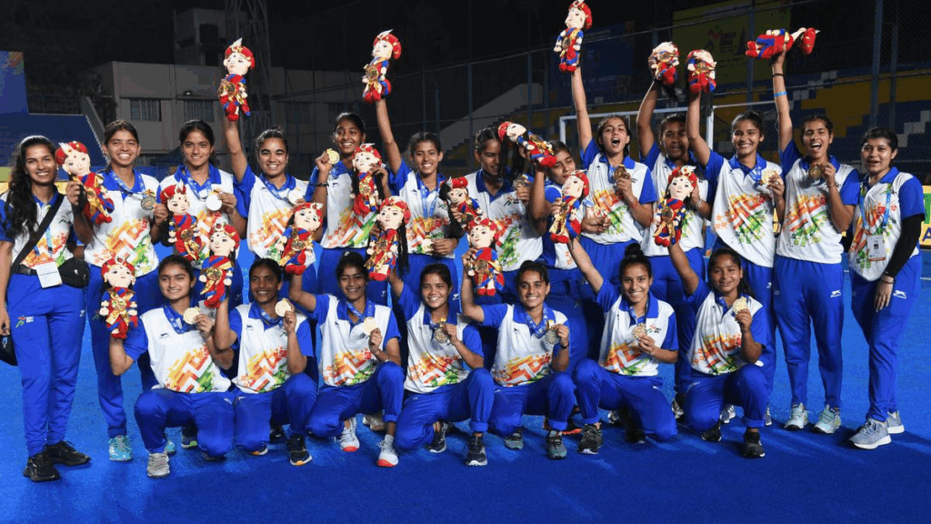 खेलो इंडिया यूथ गेम्स में बेहतरीन प्रदर्शन के लिए खेल मंत्री ने खिलाड़ियों को दी बधाई #kheloindiayouthgames #youthgames2025 #haryana #हरियाणा