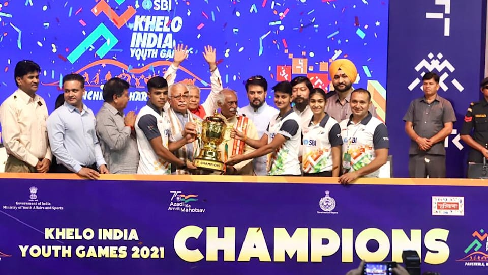 खेलो इंडिया यूथ गेम्स में बेहतरीन प्रदर्शन के लिए खेल मंत्री ने खिलाड़ियों को दी बधाई #kheloindiayouthgames #youthgames2025 #haryana #हरियाणा