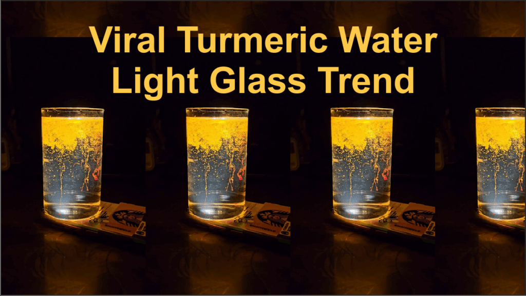 Viral Turmeric Water Light Glass Trend