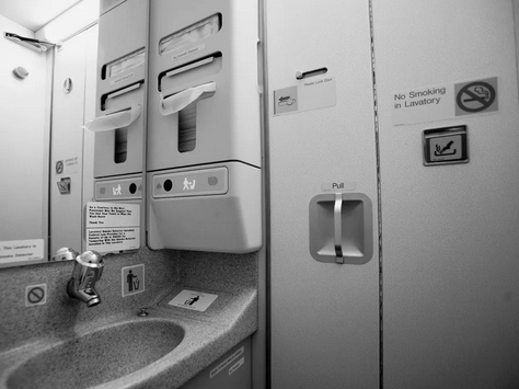 Flight Toilets Smoking Banned