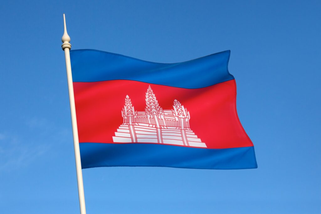 Hindu Temple Angkor Wat Flag of the Cambodia