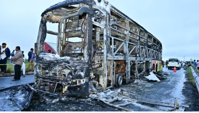 Kurnool Kaveri Travels Fire